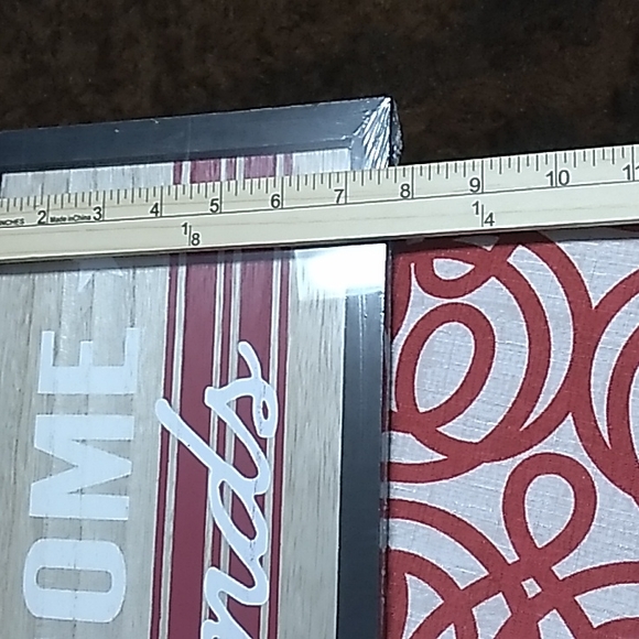 Farmhouse wooden hanging decor. Welcome Friends aprox 18 x 8 wooden in Tan, - Picture 7 of 7